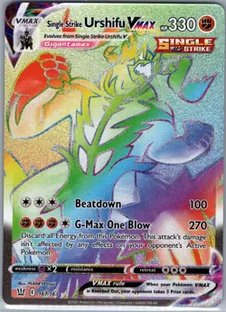 Single Strike Urshifu VMAX (Secret) 167/163 Battle Styles - Pokemon Card - NM - Image 1