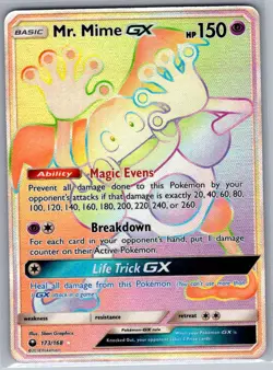 Mr. Mime GX (Secret) 173/168 SM - Celestial Storm - Pokemon Card - NM - Image 1
