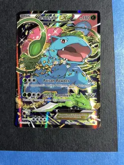 Venusaur EX XY123 Pokemon XY Generations Black Star Promos Promo EUC - Image 1