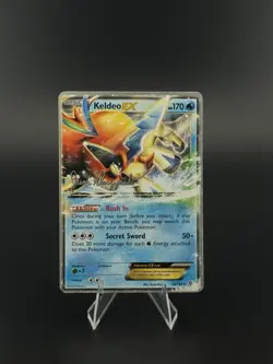 Pokemon TCG Keldeo EX 49/149 Non-Holo Rare 2013 World Championships - Image 1