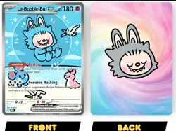 La-Bubble-Bu Pokemon Fan Art Custom Full Art Holo | Bubble Mew Meme Collection! - Image 3