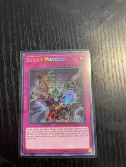 Evenly Matched - MP18-EN154 - Secret Rare - 1st Edition - VLP/LP - Image 1