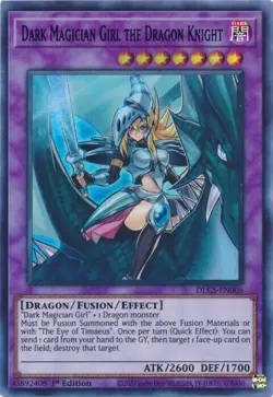 Yugioh Dark Magician Girl the Dragon Knight - DLCS-EN006 - Ultra Rare - Blue - N - Image 1