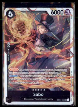 One Piece The Best- Vol. 2 (PRB-02) OP04-083 Sabo Special Non Holo 2 card lot - Image 1