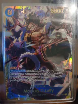Monkey.D.Luffy OP11-118 SEC - One Piece TCG - English Card Near-Mint Secret Rare - Image 1