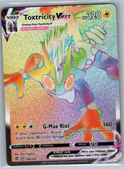 Toxtricity VMAX (Secret) 196/192 SWSH02: Rebel Clash - Pokemon Card - NM - Image 1