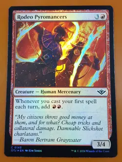 1x Rodeo Pyromancers | FOIL | Outlaws of Thunder Junction | MTG Magic Cards - Image 1