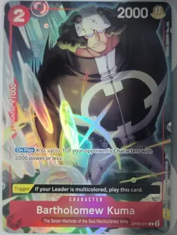 OP05-011 Bartholomew Kuma FOIL Promo - One Piece Card Game - Seven Warlords Eng - Image 1