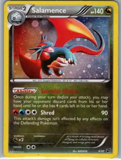 Salamence 8/20 Holo Dragon Vault - Pokemon Card - LP - Image 1