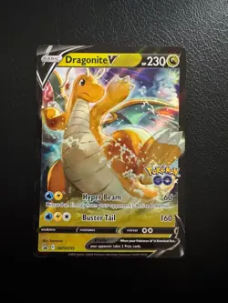 Dragonite Vstar SWSH235 Black Star Promo Pokemon Go Holo Pokemon Card - NM - Image 1