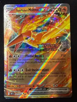 Team Rocket's Moltres ex - (Destined Rivals Stamp) 031/182 Miscellaneous Cards & - Image 1