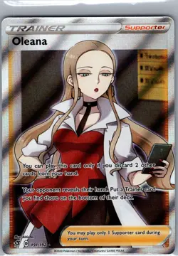 Oleana 191/192 SWSH02: Rebel Clash - Pokemon Card - NM - Image 1