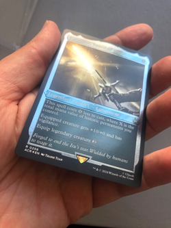 Mtg Carte Magic Assassin's Creed Excalibur Sword of Eden Etched FOIL English NM - Image 3