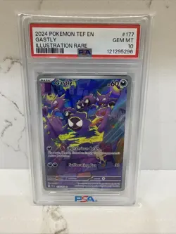 2024 Pokemon Gastly 177/162 SV05: Temporal Forces PSA 10 - Image 1