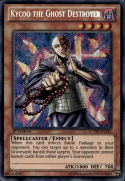 Kycoo the Ghost Destroyer EU 1st Ed Secret Rare LCYW-EN242 Yu-Gi-Oh! - Image 1