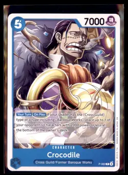 One Piece Premium Booster The Best Vol 2 Crocodile P-082 Reprint Lot 2 - Image 1