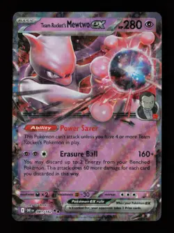 Team Rocket's Mewtwo ex 081/182 Holo SV10: Destined Rivals Pokemon Card - Image 1