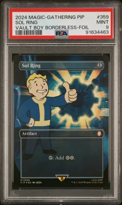 MTG Fallout Sol Ring Borderless 0359 PSA 9 Mint 2024 - Image 1