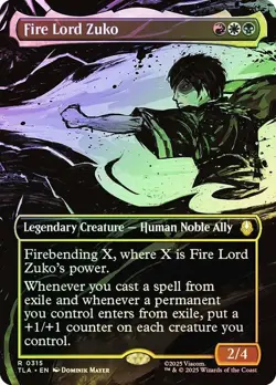 Fire Lord Zuko Foil Showcase Avatar: The Last Airbender NM MTG - Image 1