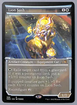 Lion Sash - Showcase - 368 - Kamigawa: Neon Dynasty (NEO) MTG - Image 1
