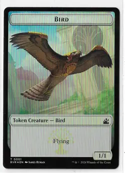 MTG Domri Rade Emblem Bird FOIL Ravnica Remastered (RVR) Double Sided Token - Image 2