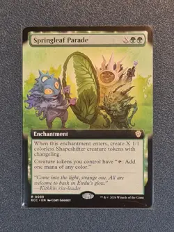 MTG Springleaf Parade - Extended - Lorwyn Eclipsed Commander - ECC - NM+ - Image 1
