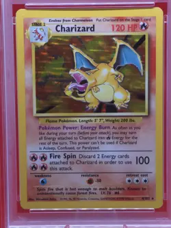 Pokemon TCG PSA 7 NEAR MINT Charizard 004/102 Base Set Holo - Image 3