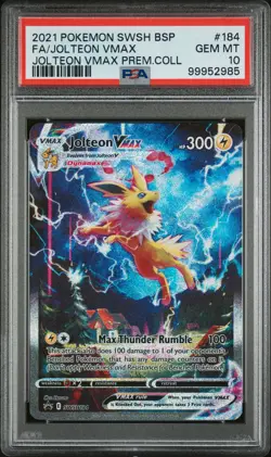 PSA 10 JOLTEON VMAX 184 PREMIUM COLLECTION SWSH BLACK STAR PROMO POKEMON - Image 1