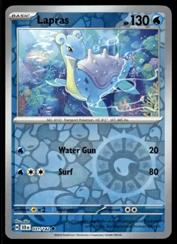 LAPRAS - 31/142 Uncommon Stellar Crown Pokemon Reverse Holo NM - Image 1