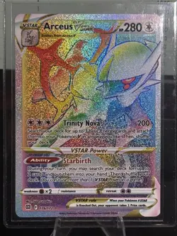 Arceus Vstar 176/172 Pokemon Brilliant Stars Rainbow Rare NM - Image 1