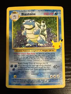 Pokemon TCG Blastoise 2/102 Celebrations: Classic Collection Holo Rare MINT - Image 1
