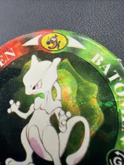 MEWTWO Pokemon Batomen Menko Japanese Corocoro Comics TOMY Nintendo Very Rare - Image 4