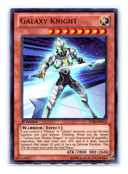 Galaxy Knight - ZTIN-EN012 - Ultra Rare - 1st Edition Yugioh - Image 1