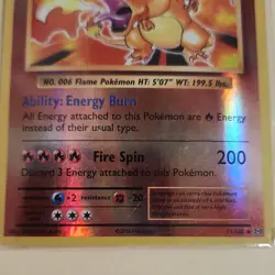 Pokemon Charizard 11/108 Evolutions Reverse Holo Rare 2016 150 HP Card - Image 4