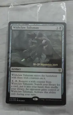 Wishclaw Talisman Prerelease Foil Card Rare Magic The Gathering NM (ELD) - Image 1
