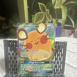 Pokemon TCG Dedenne GX 195a/214 Holo Lightning Basic Card English - Image 1