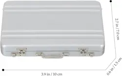 Business Card Storage Box Mini Aluminum Holder Portable Organizer Case - Image 4
