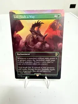 Life Finds a Way R Borderless Foil #5 | REX Jurassic World Collection | MTG - Image 1