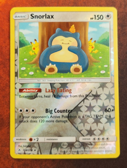 Pokemon Snorlax 158/214 Sm-Unbroken Bonds Holo Rare Reverse Holo NM 12 - Image 1
