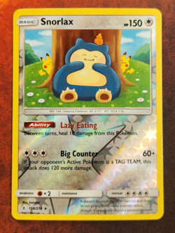 Pokemon Snorlax 158/214 Sm-Unbroken Bonds Holo Rare Reverse Holo NM 13 - Image 1