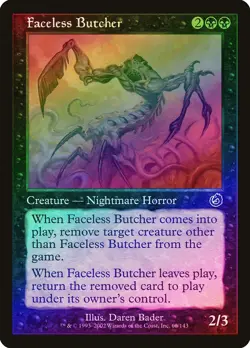 Faceless Butcher FOIL Torment PLD Black Common MAGIC GATHERING CARD ABUGames - Image 1