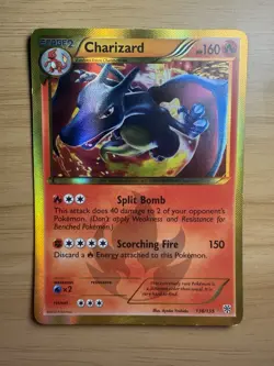 Pokemon Charizard 136/135 Plasma Storm Secret Rare Holo Card English NICE - Image 1