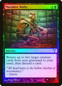 Macabre Waltz FOIL Dissension PLD Black Common MAGIC GATHERING CARD ABUGames - Image 1