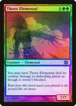 Thorn Elemental FOIL 8th Edition PLD Green Rare MAGIC GATHERING CARD ABUGames - Image 1