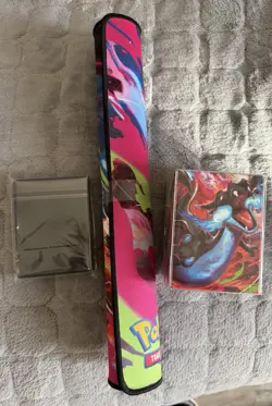 Mega Charizard UPC Accessories - Playmat, Card Sleeves and Deck Box ✅ - Image 2