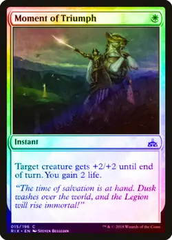 Moment of Triumph FOIL Rivals of Ixalan NM White Common MAGIC CARD ABUGames - Image 1