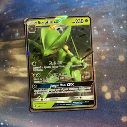 Sceptile GX 22/214 Lost Thunder Ultra Rare Holo Pokemon Card - Image 1