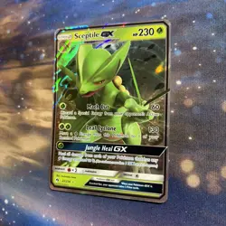 Sceptile GX 22/214 Lost Thunder Ultra Rare Holo Pokemon Card - Image 3