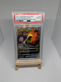 Pokemon Charizard VStar SESH262 Black Star Promo - Graded Slab PSA 8 - Image 1