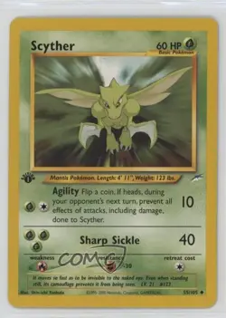 Scyther 1st Ed. Pokemon Neo Destiny #55 2002 - Image 1